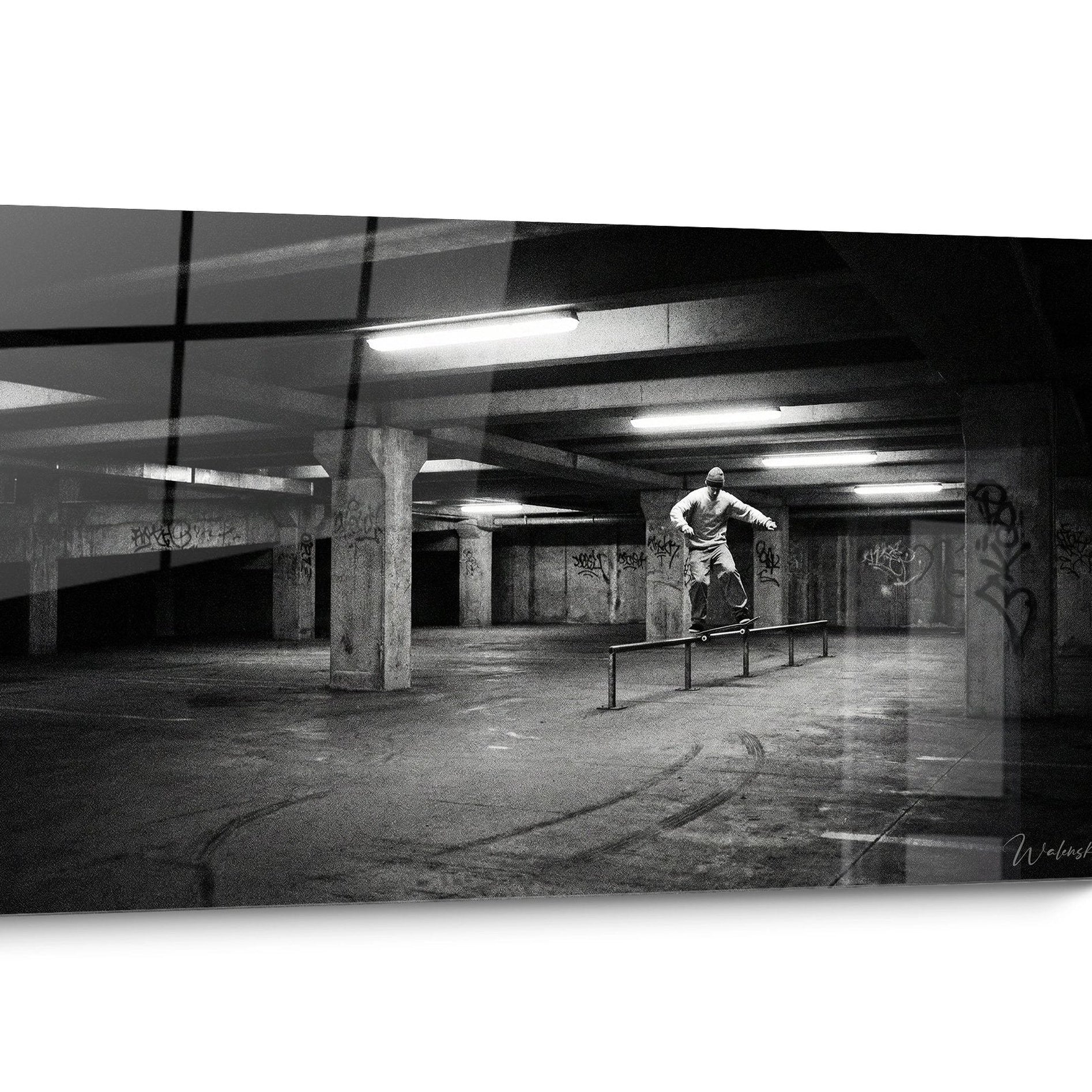 Nocturnal Skateboard Wall Art