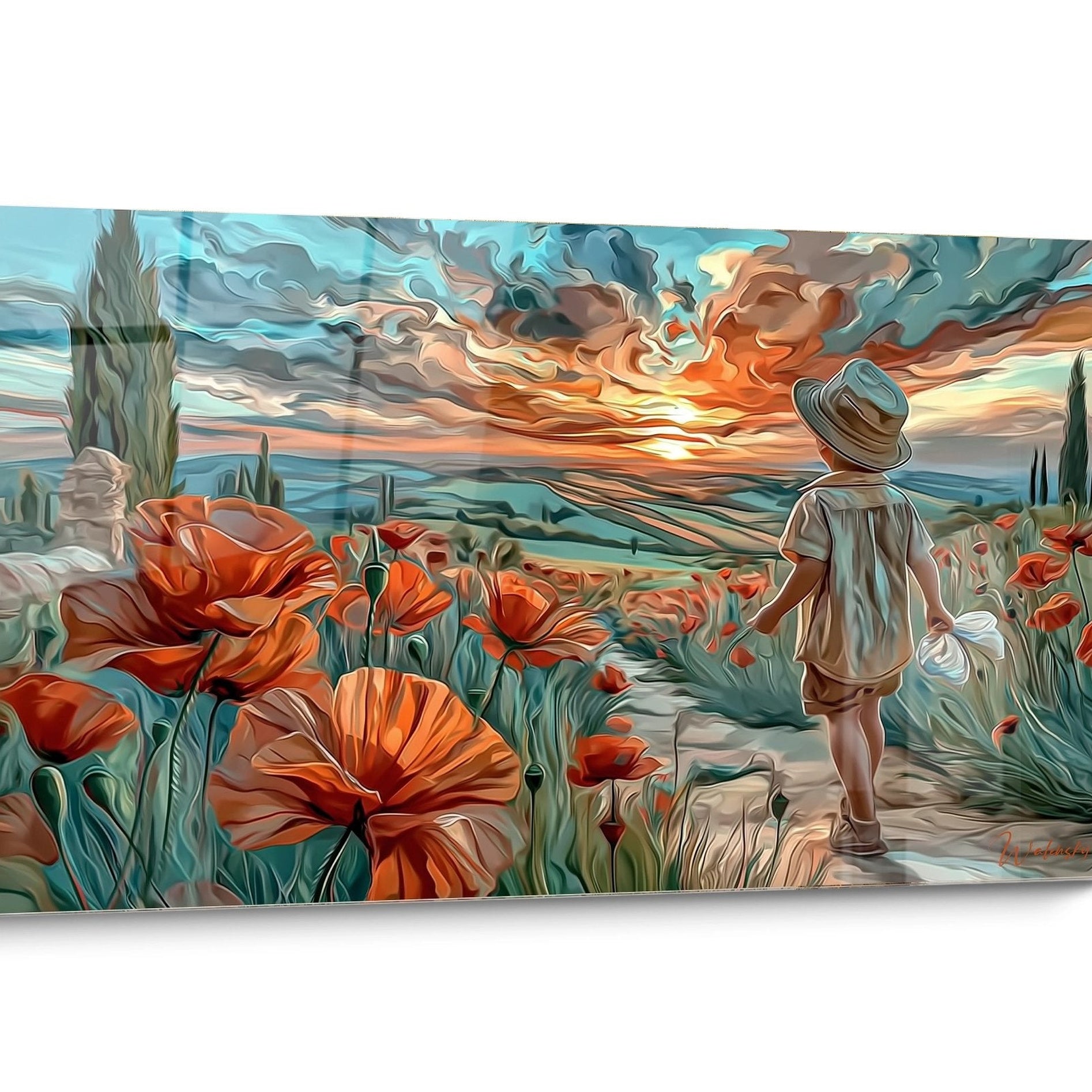 Tableau Coquelicot Silhouette