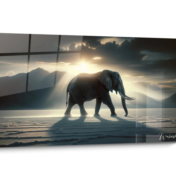 Tableau Animaux de la savane Doré