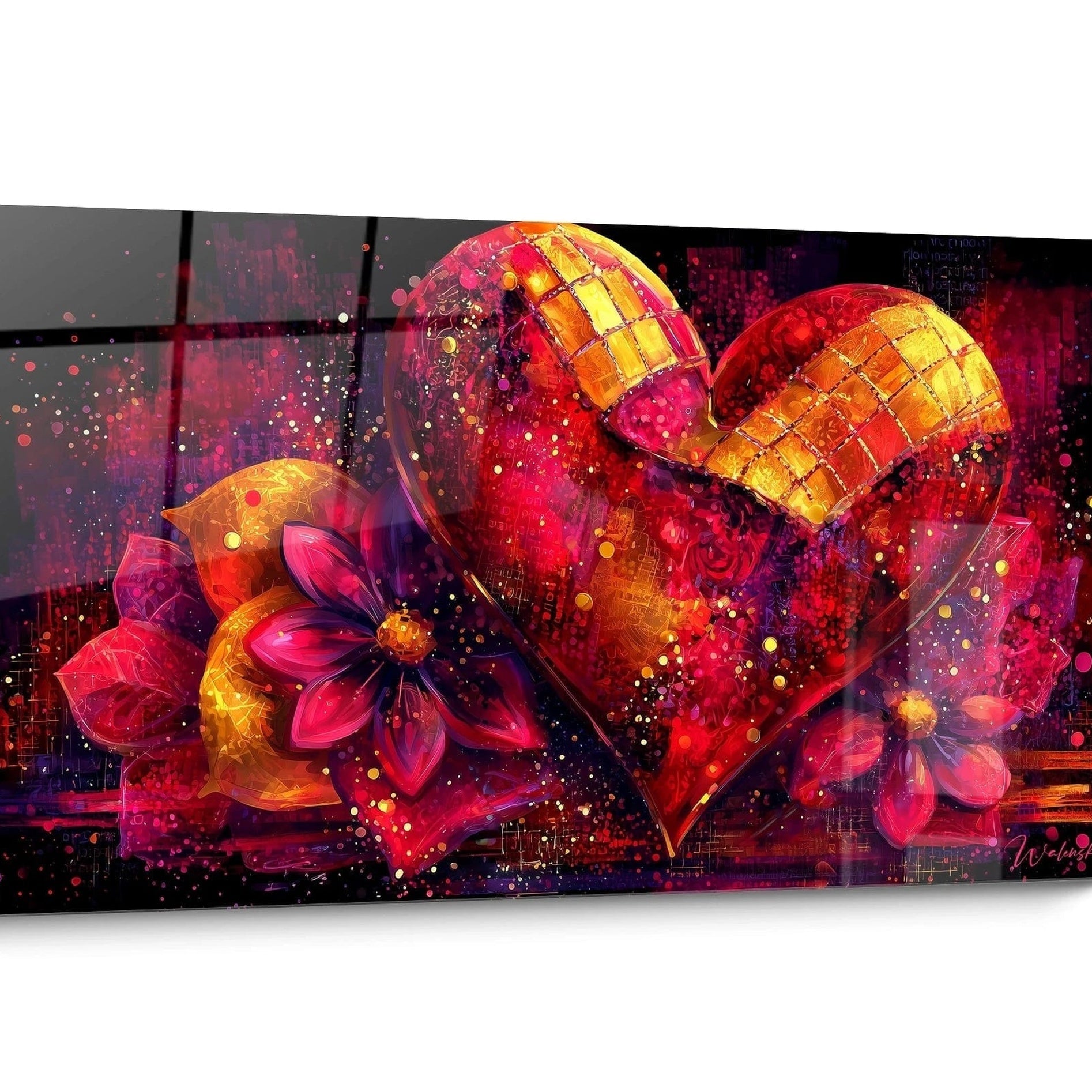 Tableau Saint-Valentin Abstrait