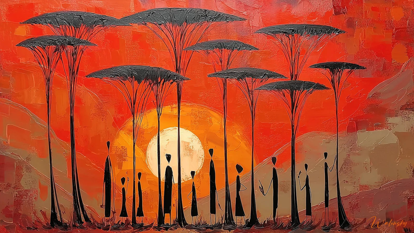 Tableau Paysages africains