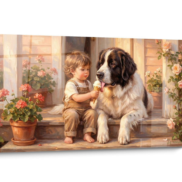 Vintage Landseer Dog Wall Art
