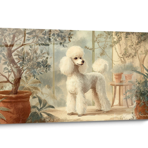 Vintage Poedel Schilderij
