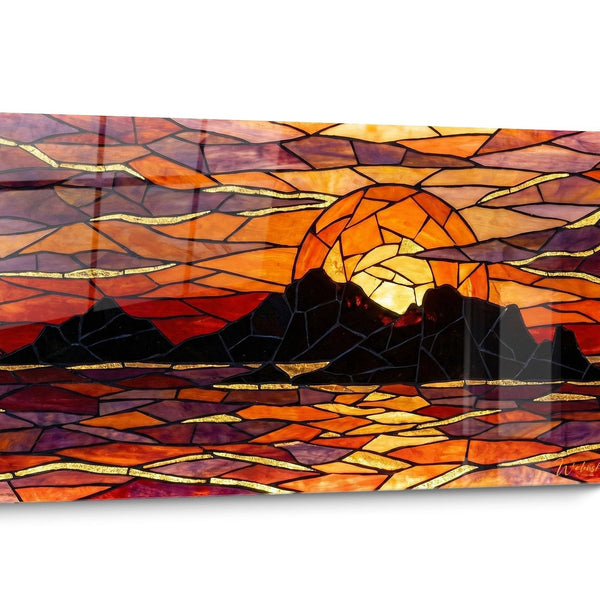 Schilderij Corsica Zonsondergang