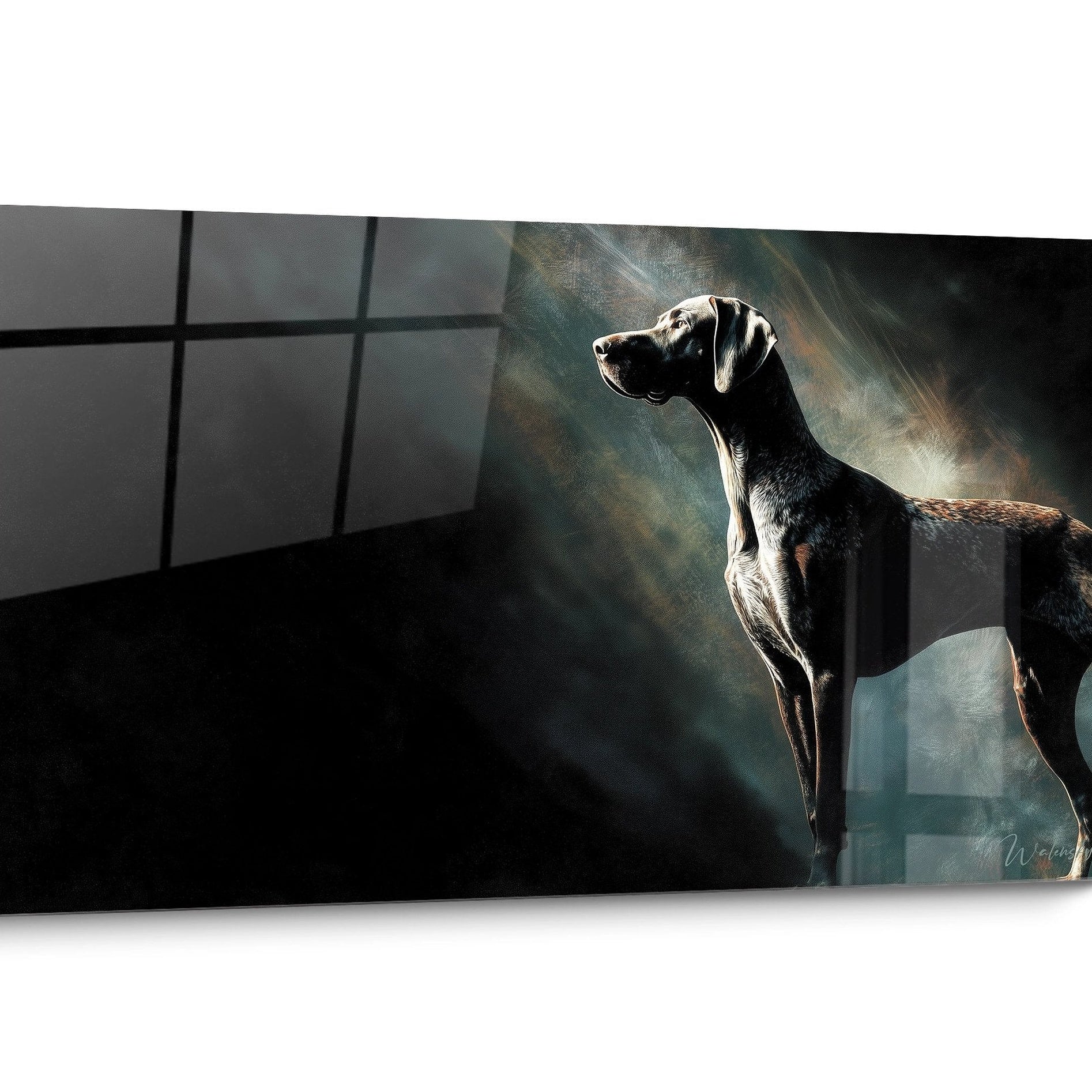 Tableau chien Braque Allemand Doré