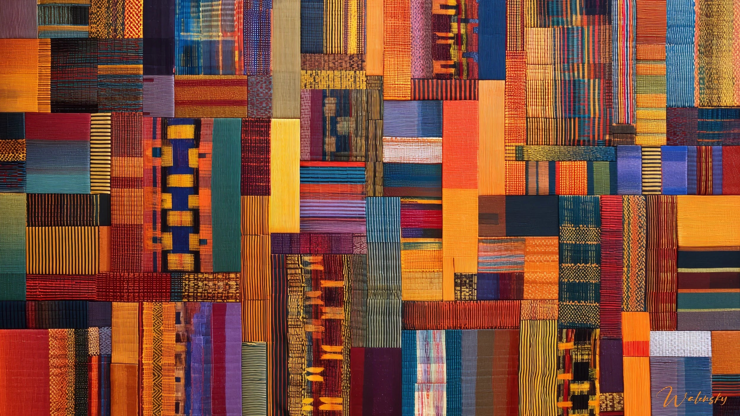 Tableaux tissu d'Afrique