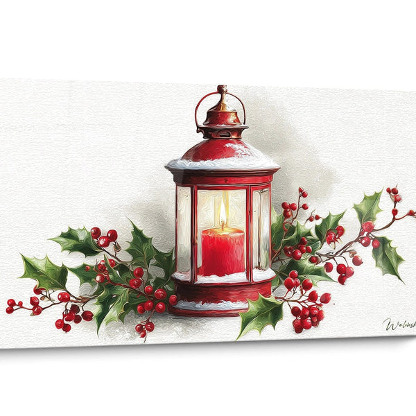Red and White Christmas Wall Art