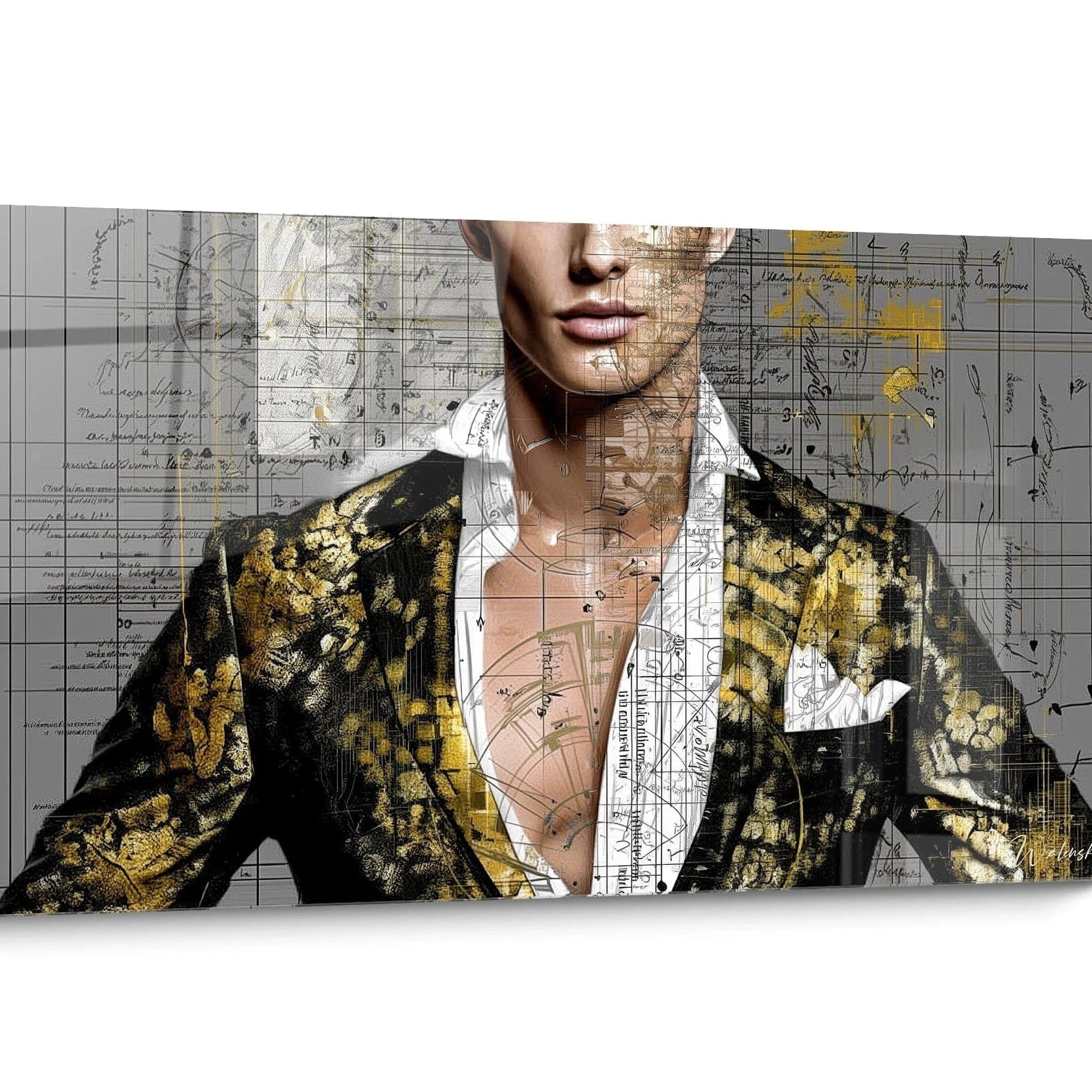 Tableau Beauté masculine Doré