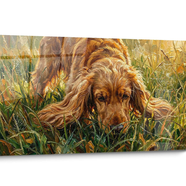 Tableau chien Cocker Anglais Roux
