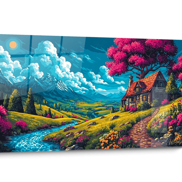 Tableau bande dessinée paysage