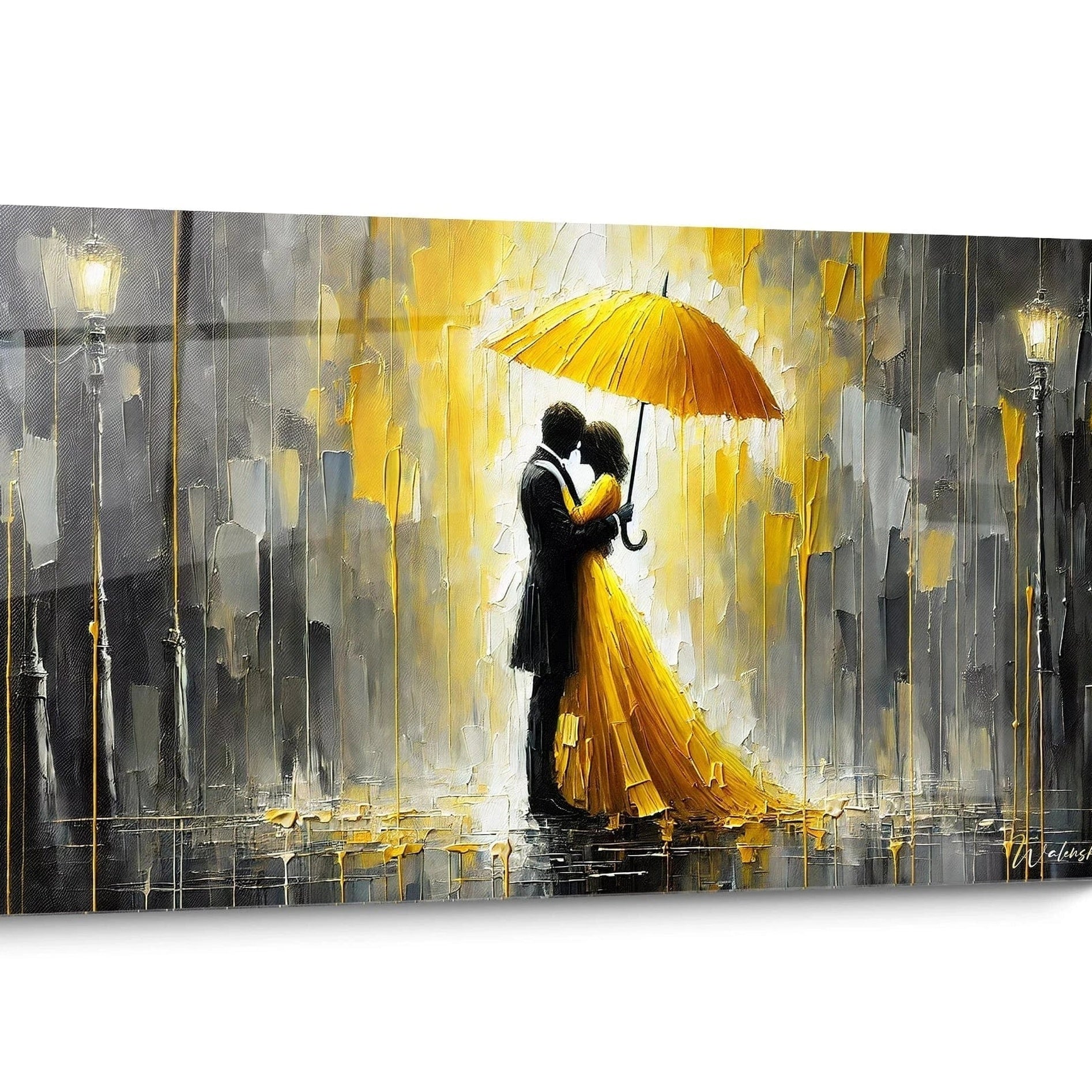 Tableau Couple Parapluie