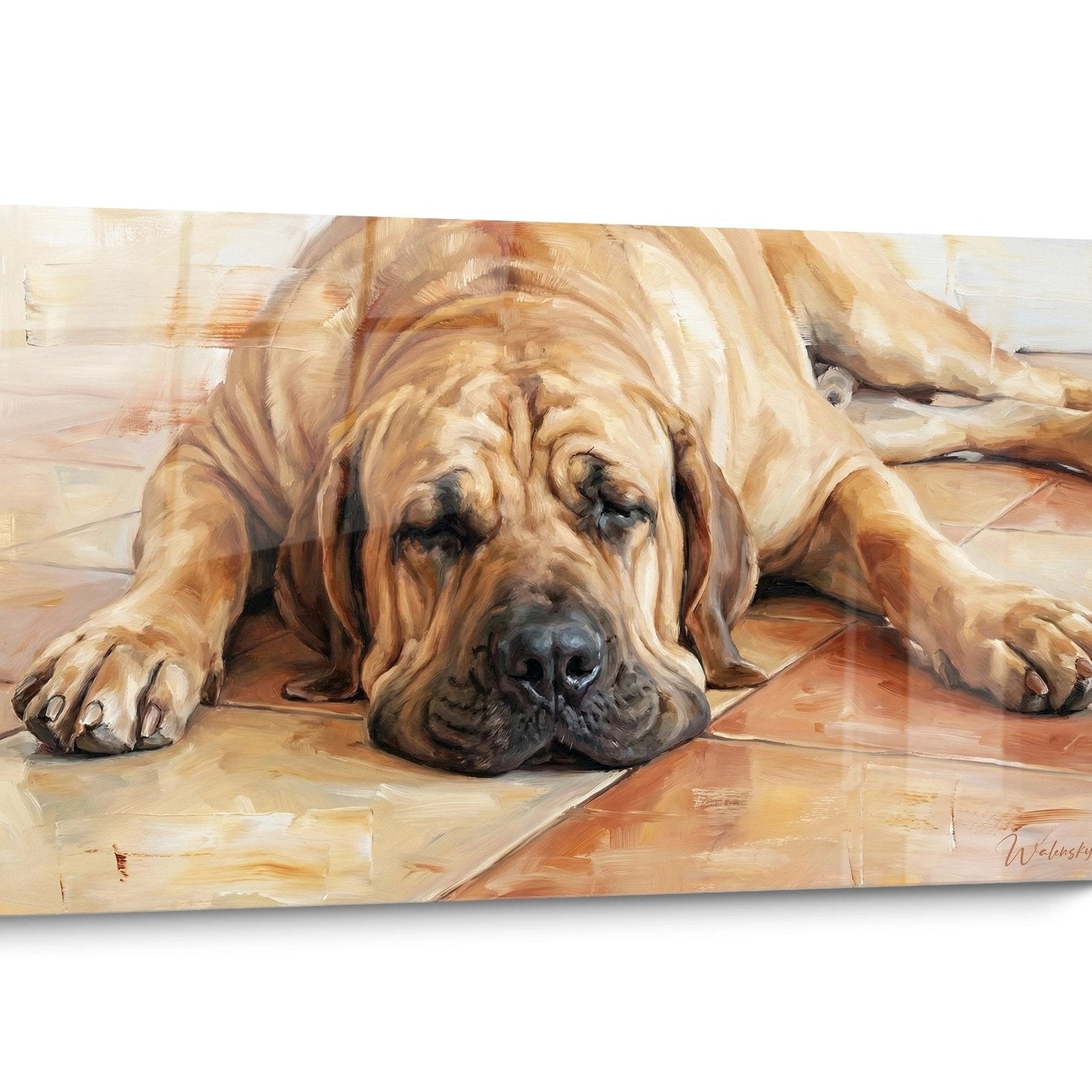 Tableau chien Fila Brasileiro Contemplatif