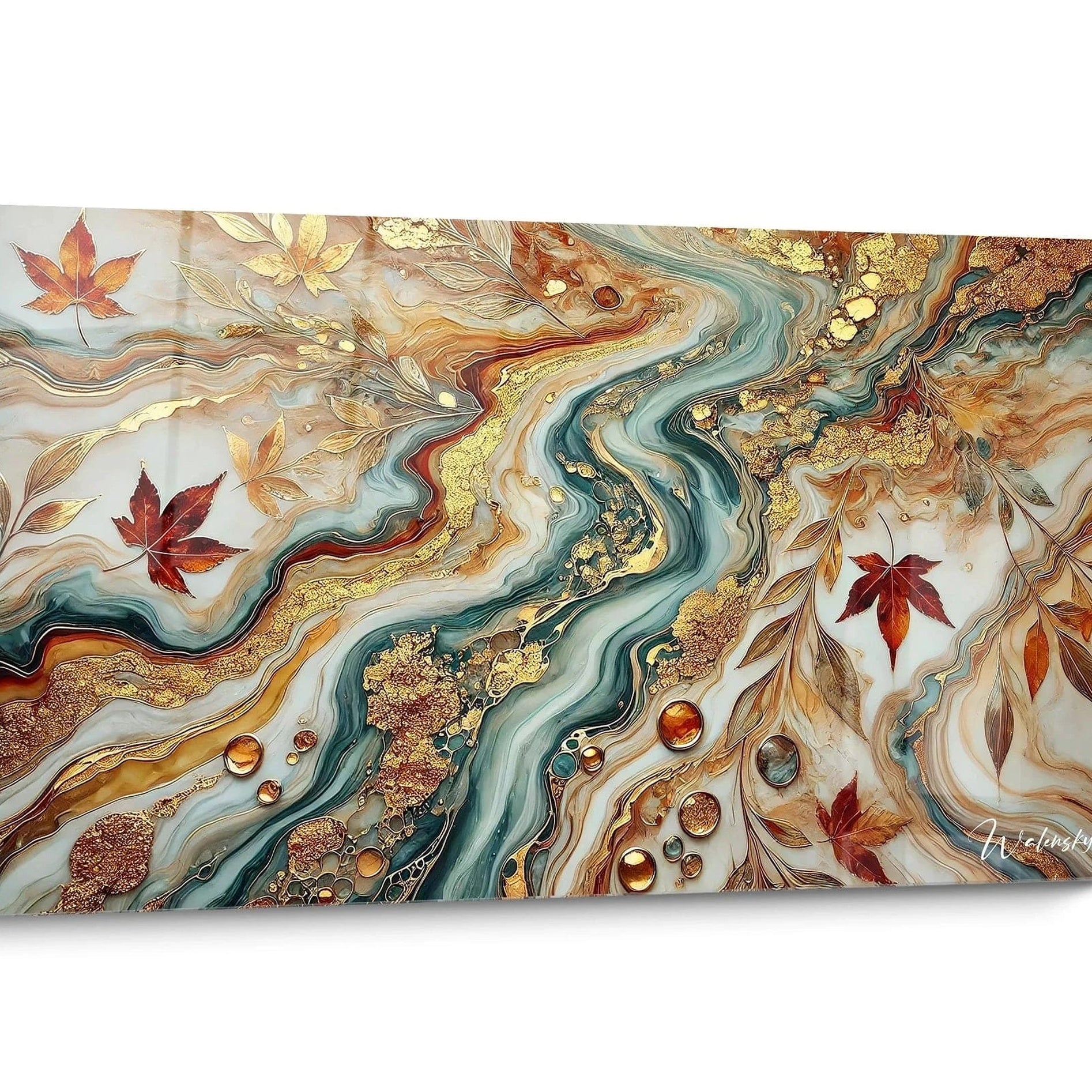 Tableau Epoxy ( Style ) Doré