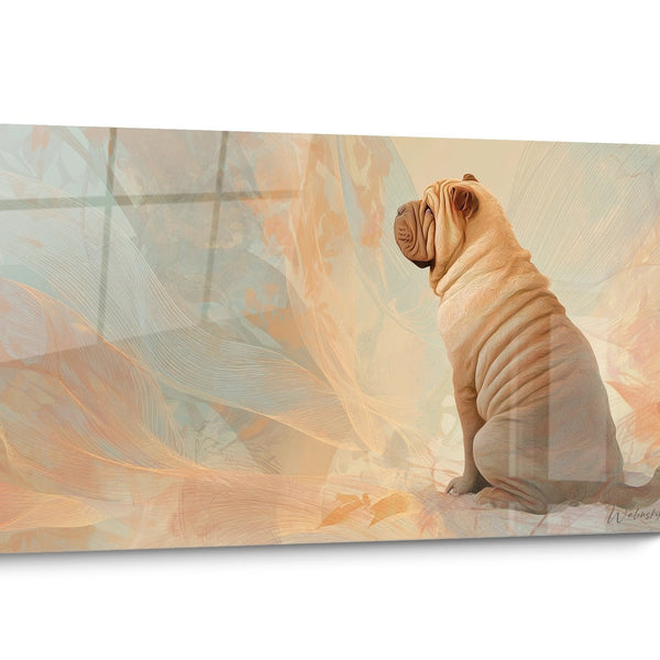 Tableau chien Shar Pei Doré