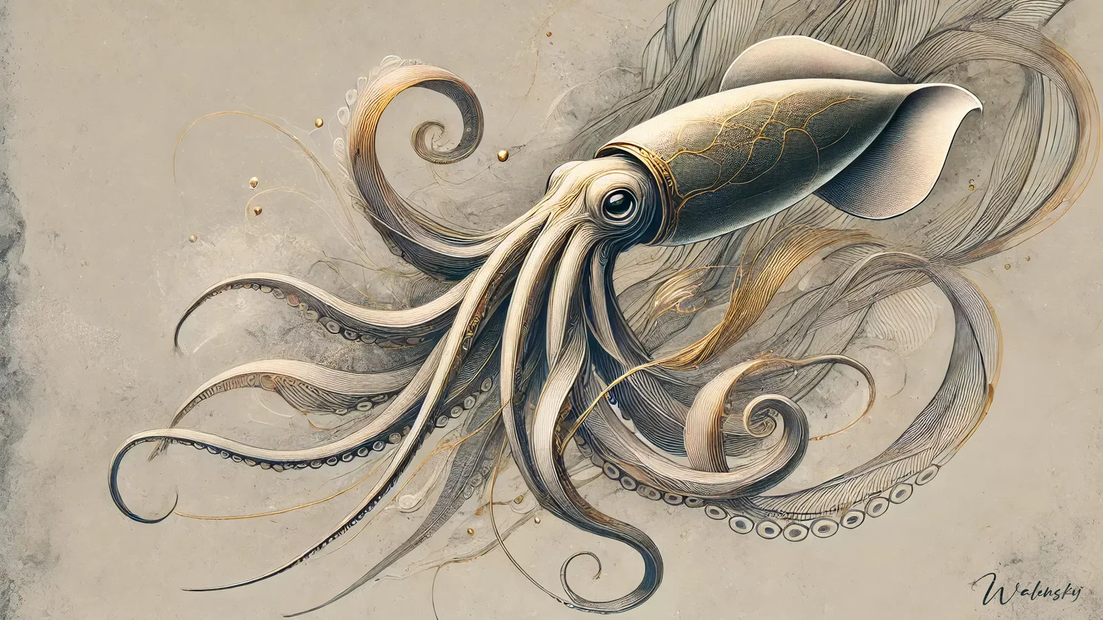 Tableaux Calamar géant