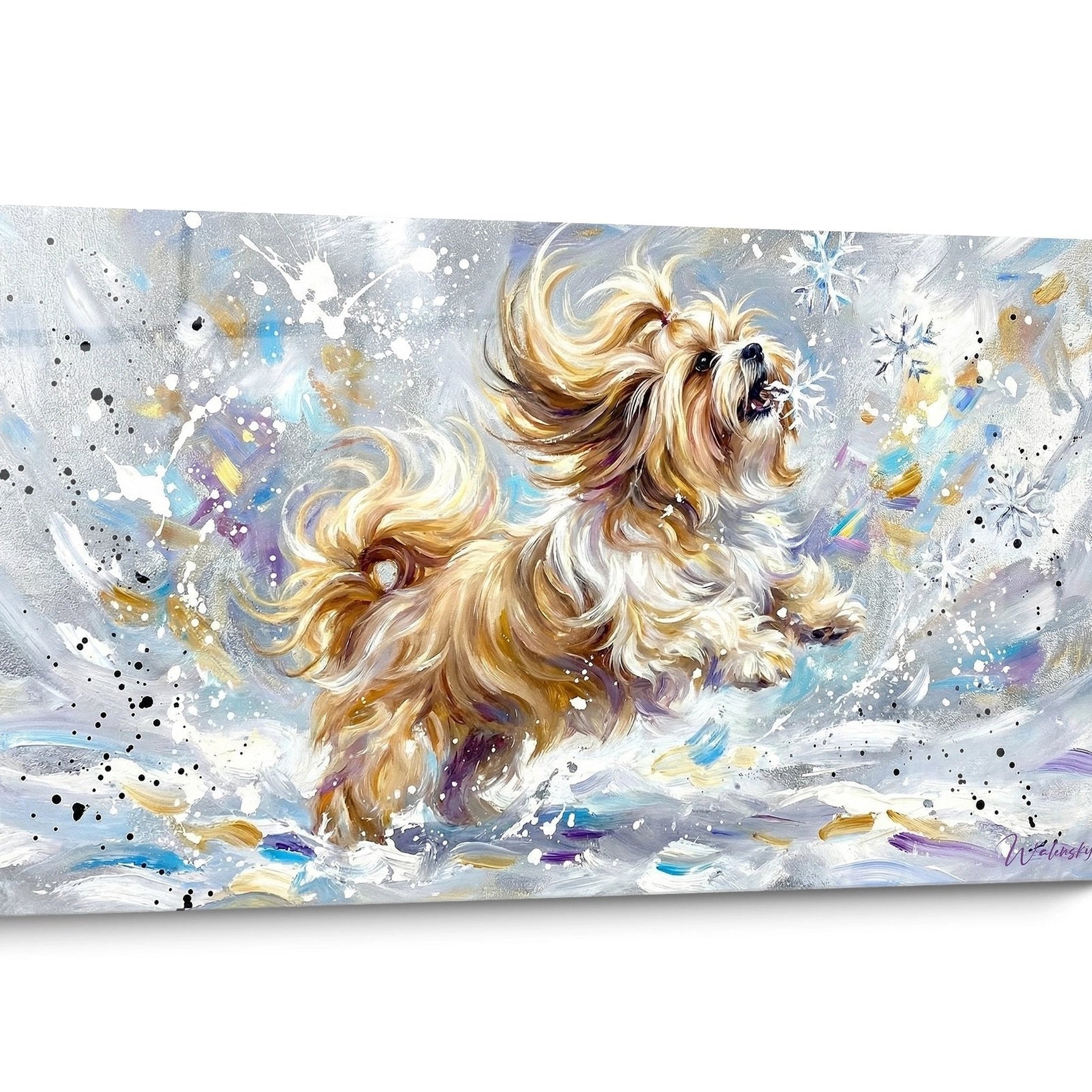 Tableau chien Lhassa Apso Pop Art