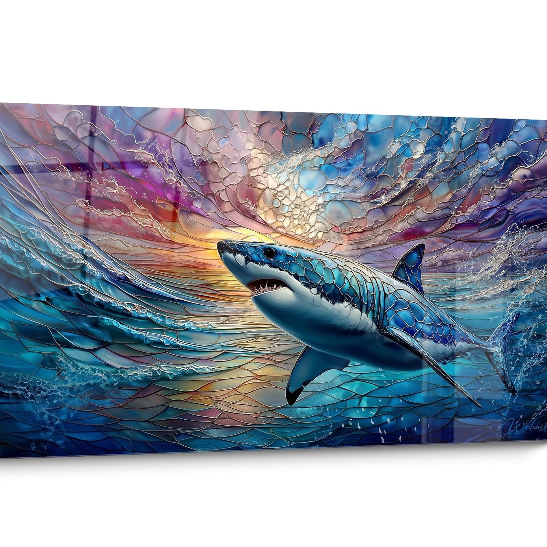 Modern Megalodon Wall Art
