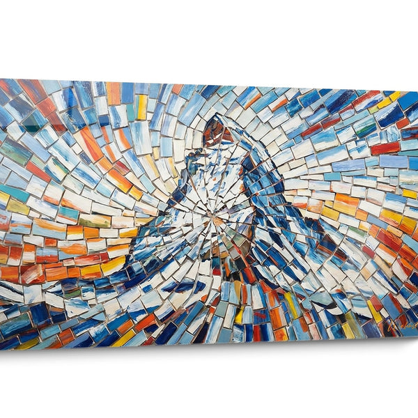 Gemälde Abstrakte Alpen