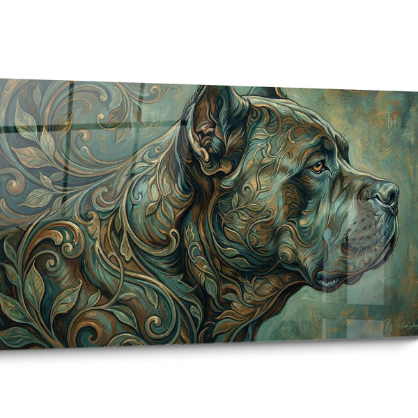 Tableau chien Cane Corso Doré