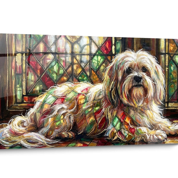 Tableau chien Lhassa Apso Multicolore