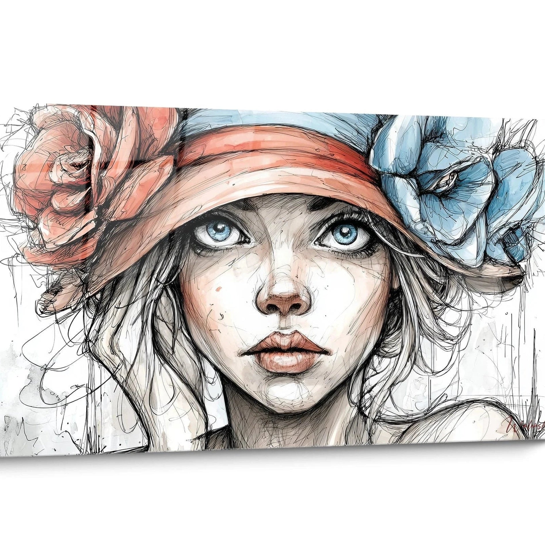Tableau illustration de mode Portrait