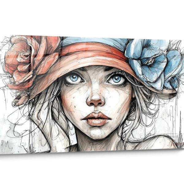 Fashion Illustration Wall Art Portrait