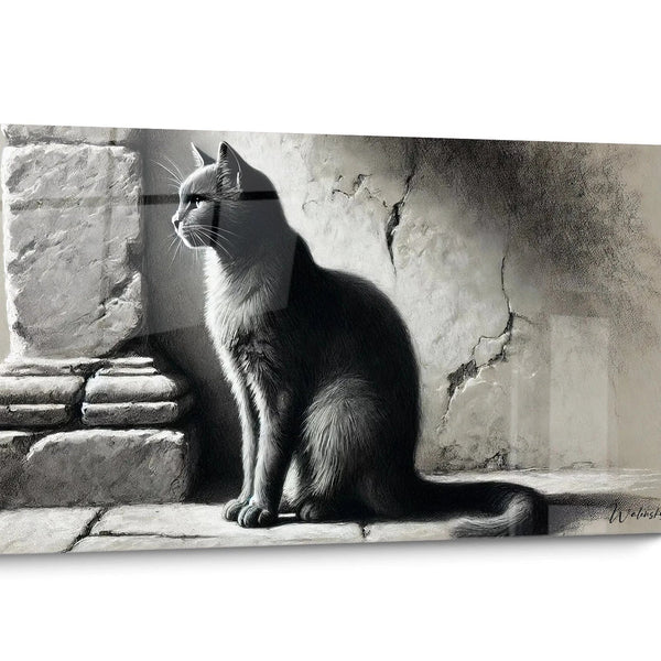Zwart-wit schilderij voor dierenartspraktijk