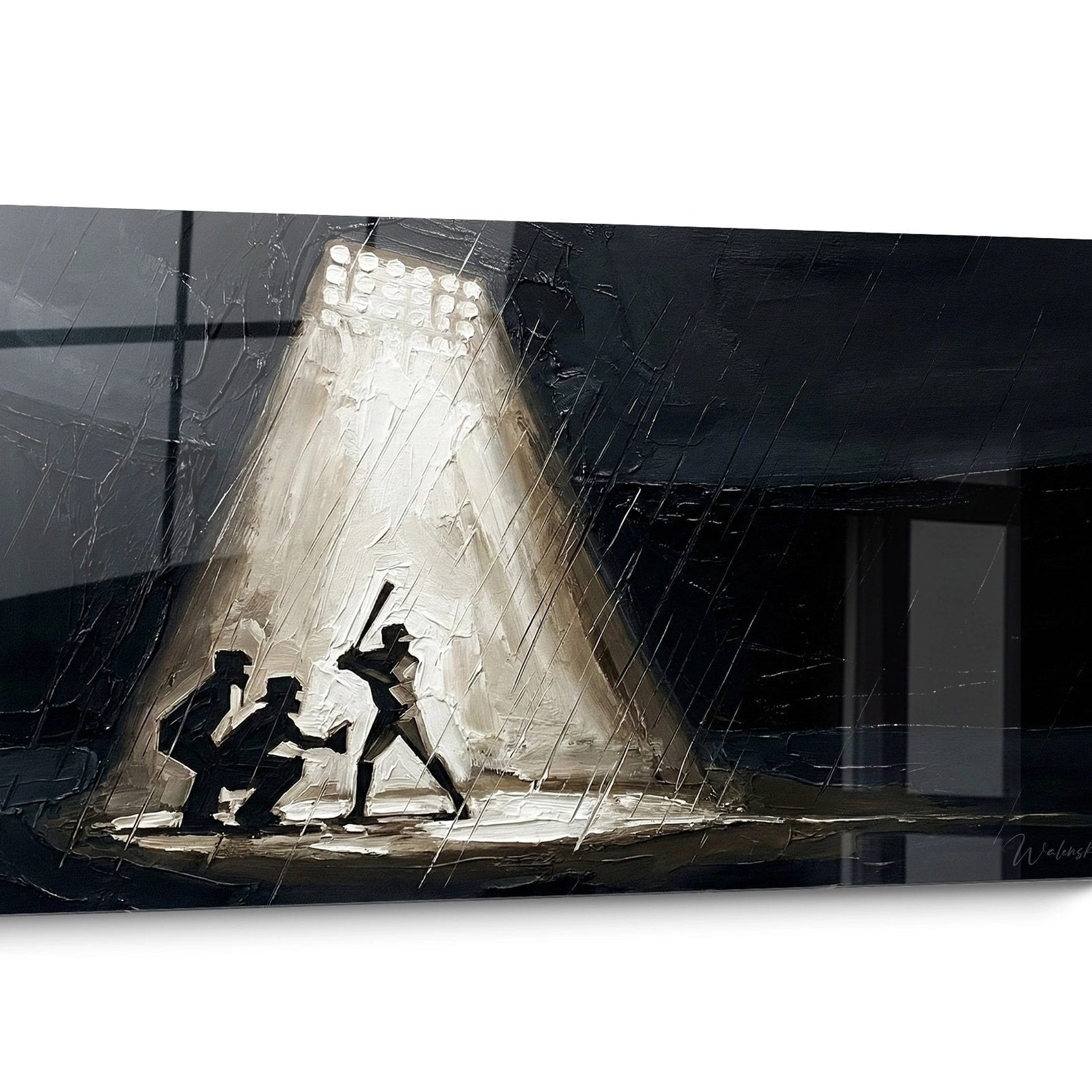 Tableau Baseball Noir et Blanc