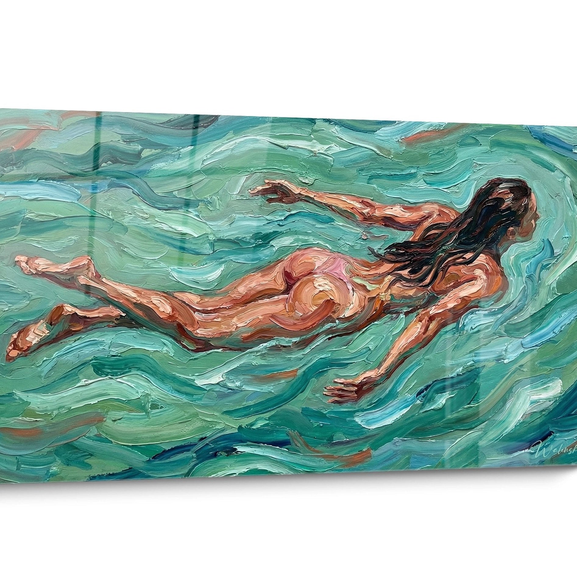 Turquoise Swimming Wall Art