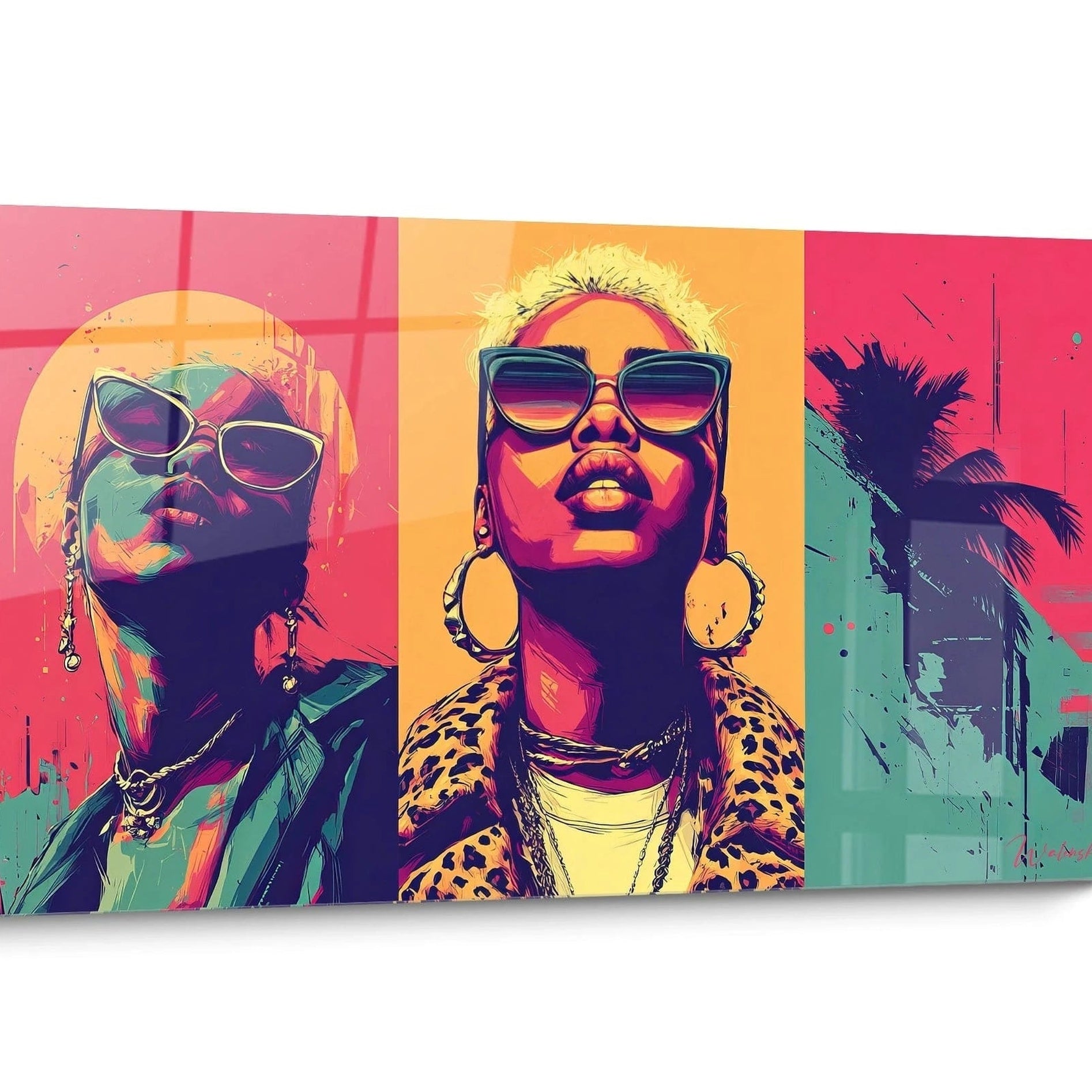 Rechteckiges Gemälde im Hochformat