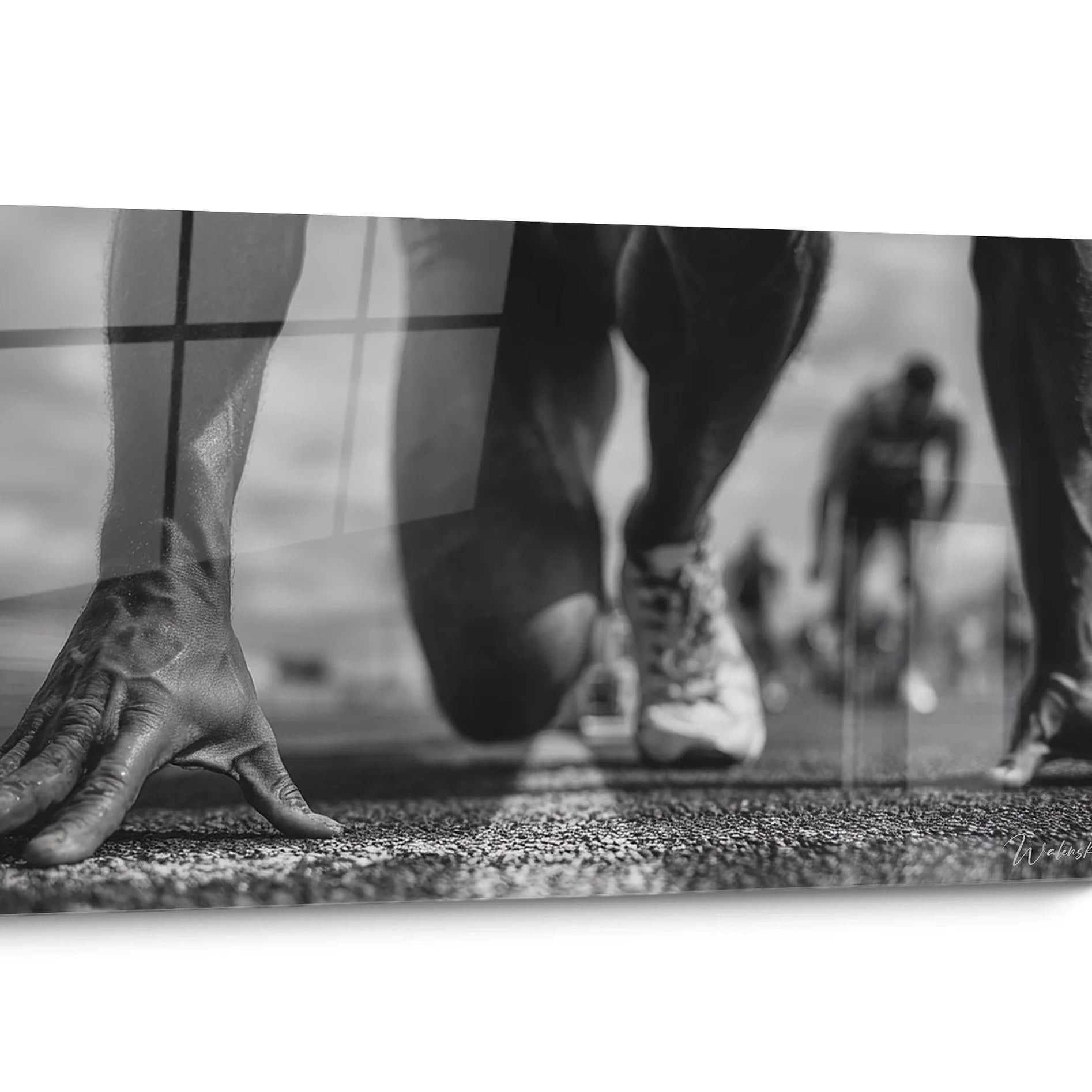Tableau Athlétisme Noir et Blanc