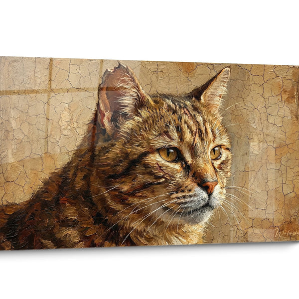 Tableau chat European Shorthair Vintage