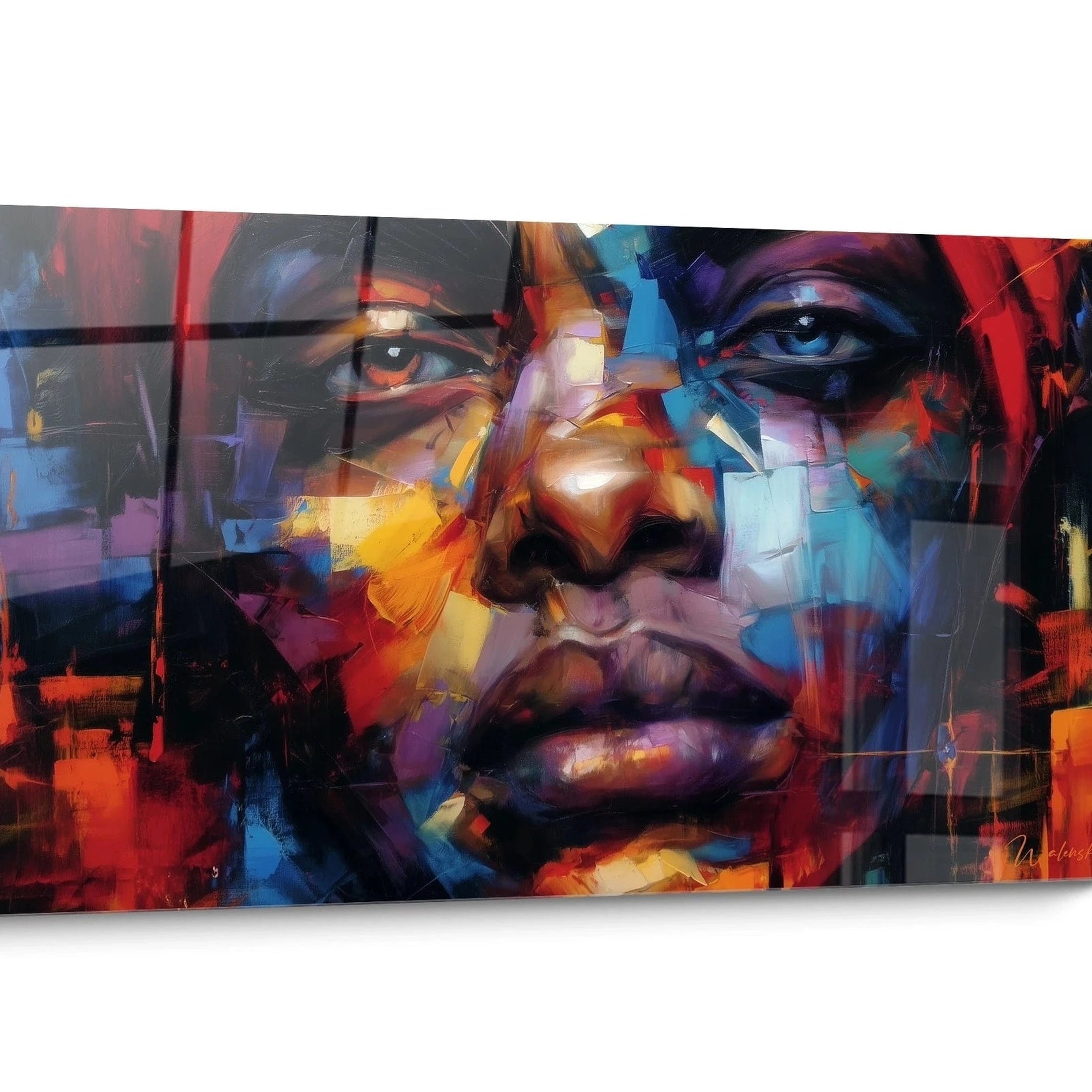 Tableau Visage africain Abstrait