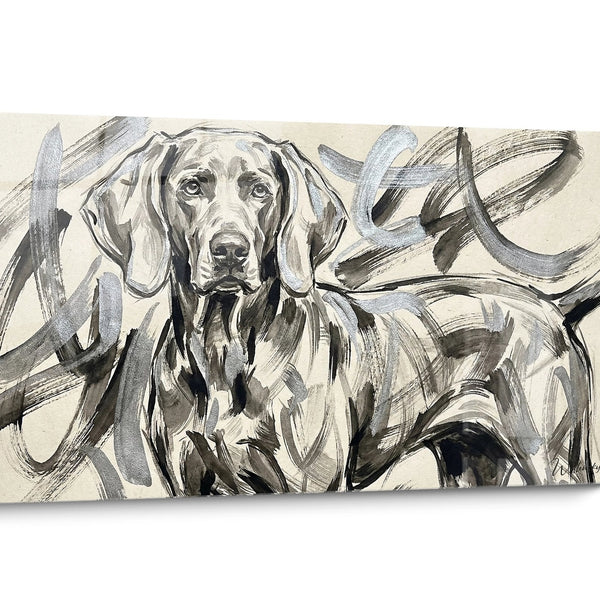 Weimaraner Dog Painting Portrait