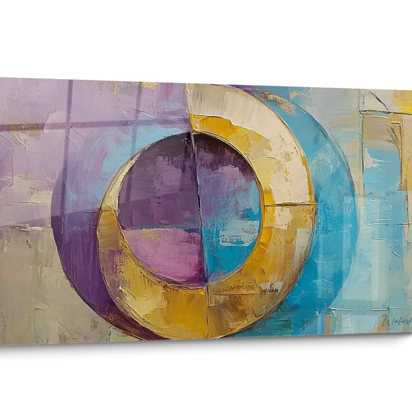Geometrisch schilderij voor advocatenkantoor