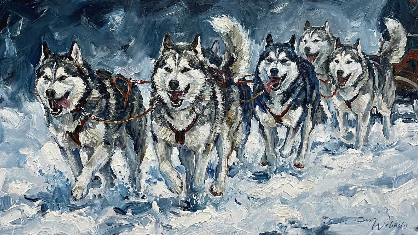 Tableau Husky Sibérien