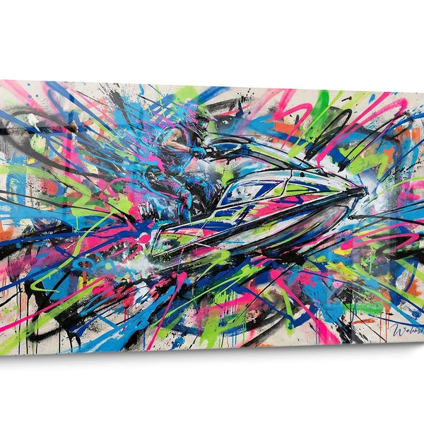 Tableau Jetski Abstrait