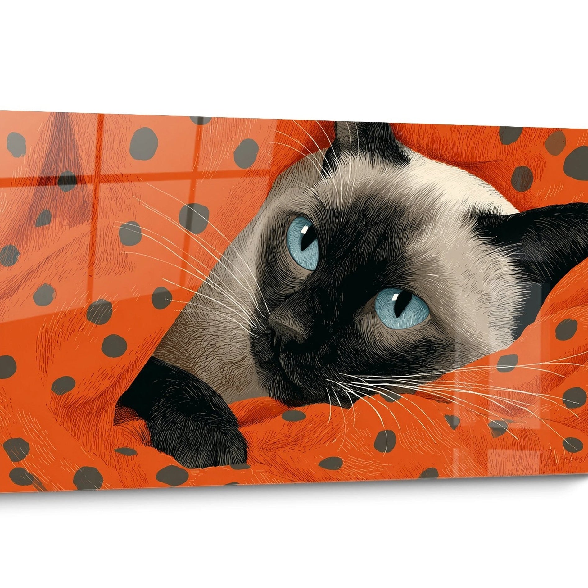 Quadro gatto Siamese