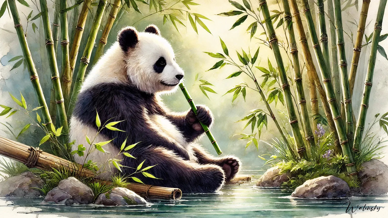 Tableaux Panda geant