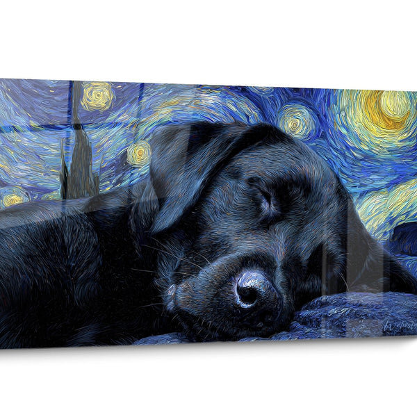 Tableau Labrador Retriever Noir et Blanc