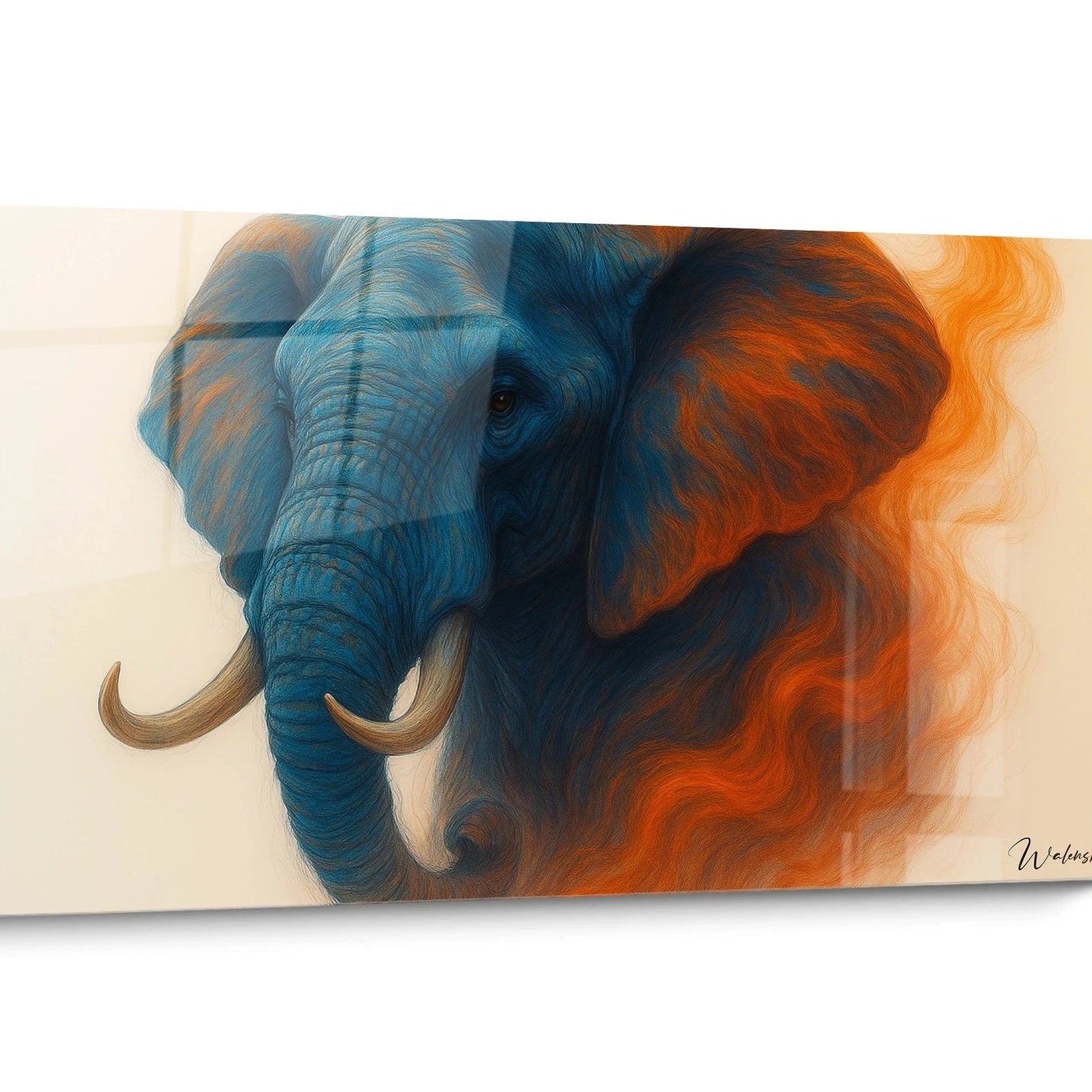 Tableau mythoscène fluide Abstrait