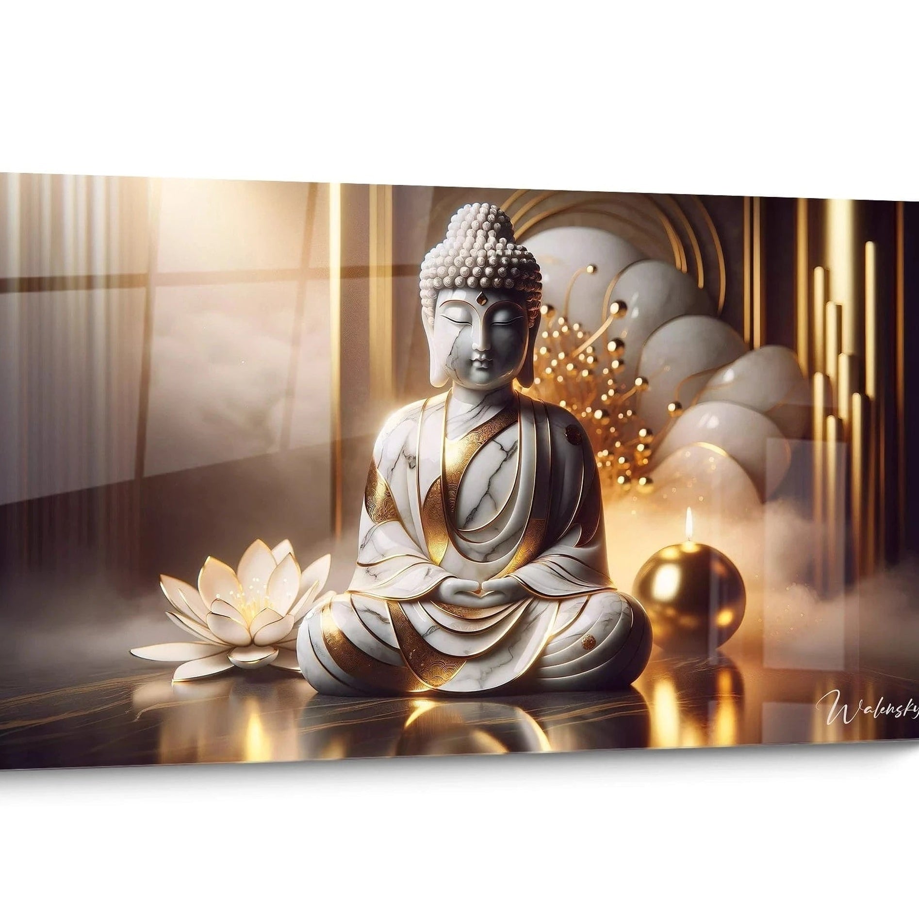 Goldenes Zen Gemälde