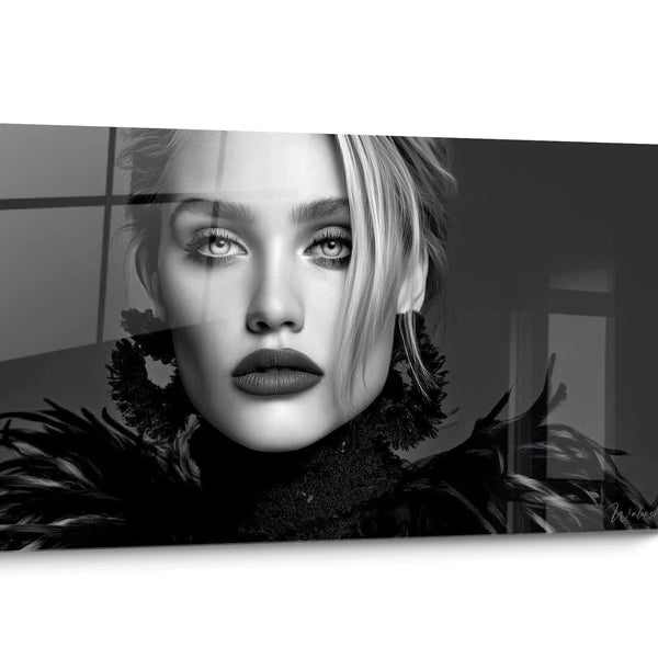 Tableau de mode noir et blanc Portrait