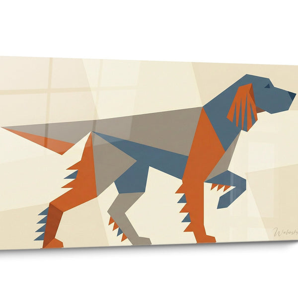 English Setter Dog Geometric Wall Art