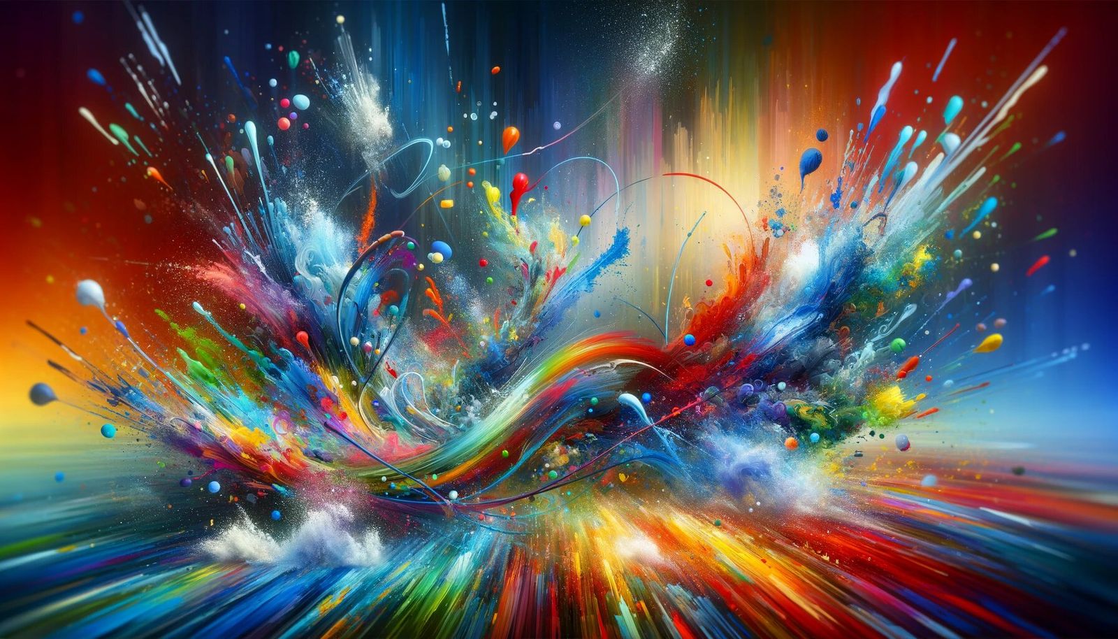 tableau abstrait coloré collection