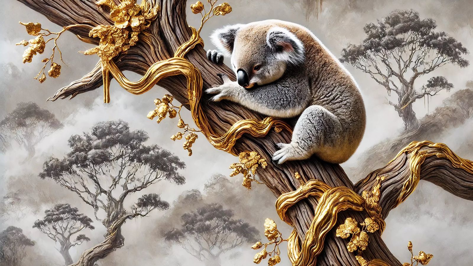 tableau koala collection en verre acrylique 