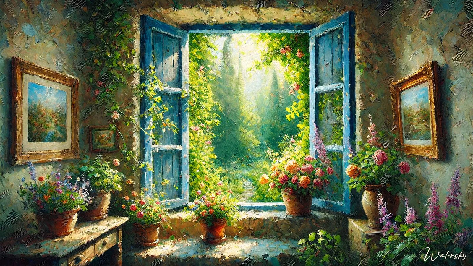 tableau jardin collection