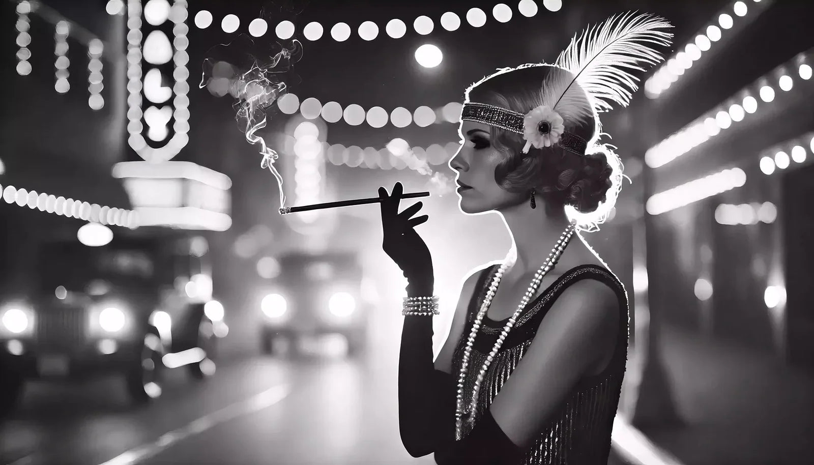 Tableau personnages noir et blanc illustrant des silhouettes humaines expressives dans un contraste monochrome saisissant, mettant en valeur les lignes et expressions avec une élégance minimaliste.