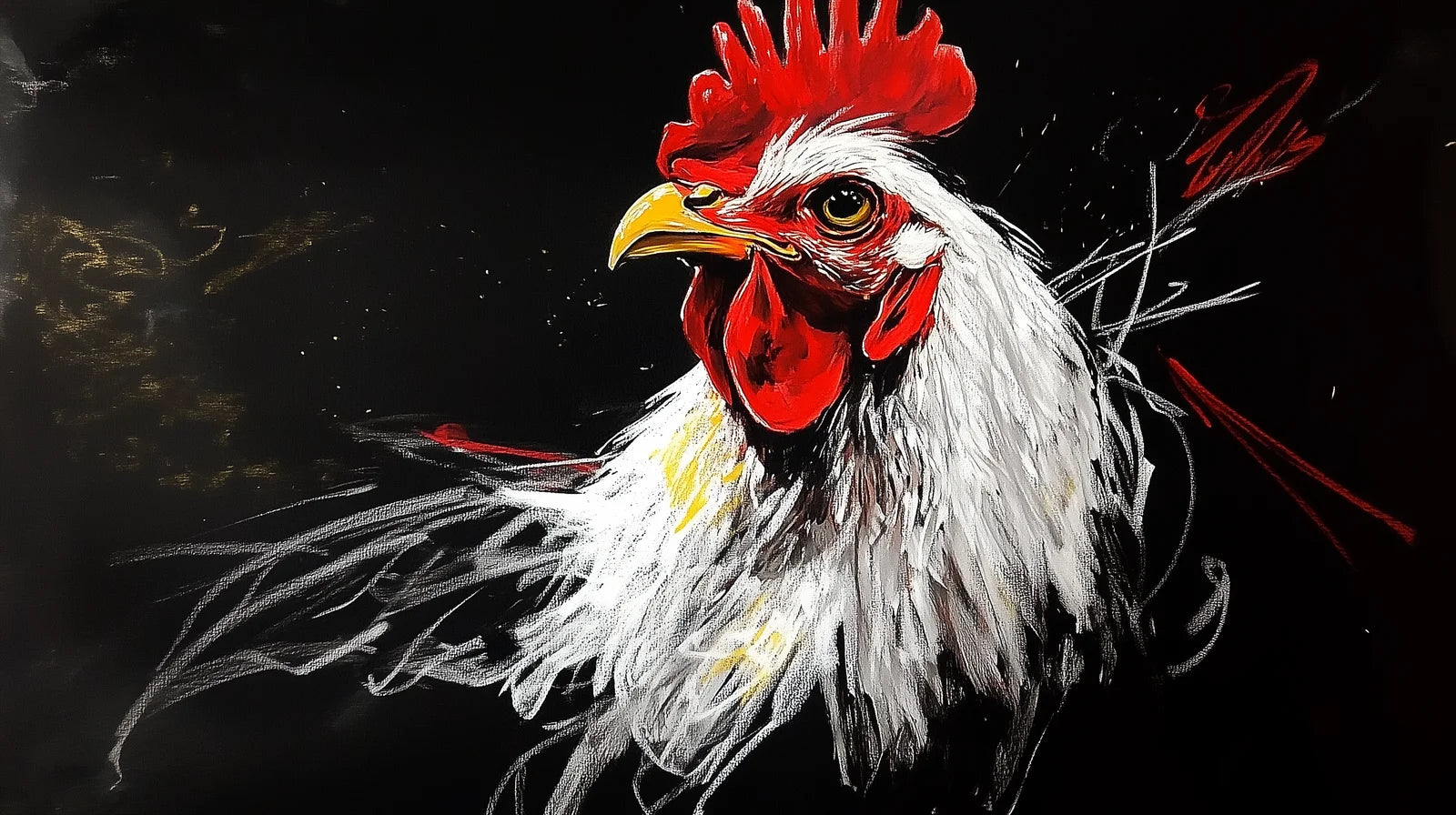 Tableau Coq collection murale