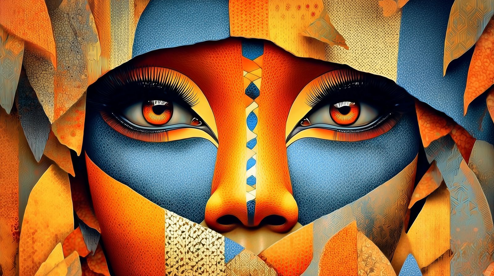 Tableau Visage africain